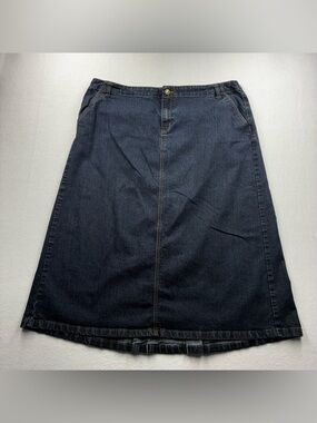 3For$20 Cato Classic Dark Blue Denim A-Line Skirt size 20W